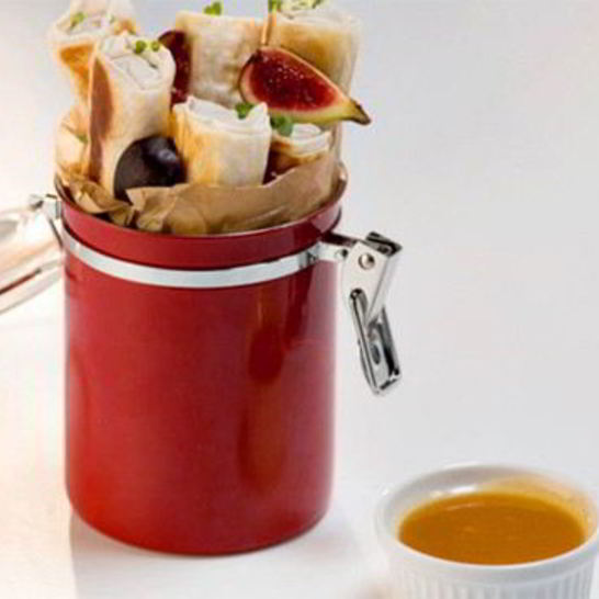 Рецепт креветочных роллов с инжирома и апельсиновыма соусома