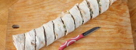 ролл пшеничный с паштетом из тунца. Шаг 12