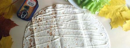 ролл с печенью трески. Шаг 2