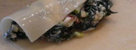 роллы из лазаньи. Шаг 3