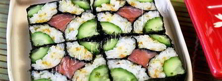 роллы мозаика. Шаг 14