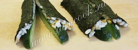 роллы мозаика. Шаг 7