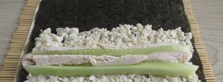 роллы с бурым рисом. Шаг 11