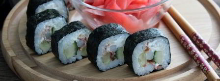 роллы с кальмаром и беконом. Шаг 14