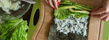 роллы с кольраби. Шаг 5