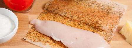 роллы с куриной грудкой и салатом. Шаг 2