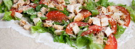 роллы с куриной грудкой и салатом. Шаг 10