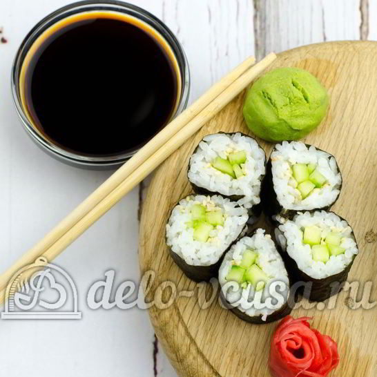 Рецепт роллов с огурцом каппа маки