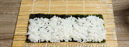 роллы с огурцом каппа маки. Шаг 3