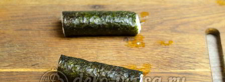 роллы с огурцом каппа маки. Шаг 7
