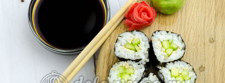 роллы с огурцом каппа маки. Шаг 9