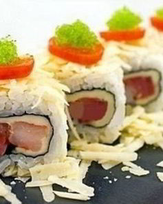 Роллы с семгой и креветками по-домашнему