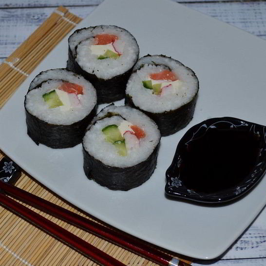 Рецепт роллов с семгой