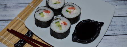 роллы с семгой. Шаг 8