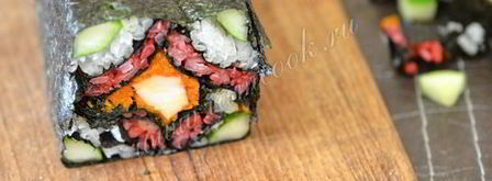 роллы сложная мозаика. Шаг 11