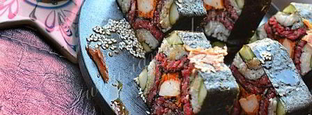 роллы сложная мозаика. Шаг 12