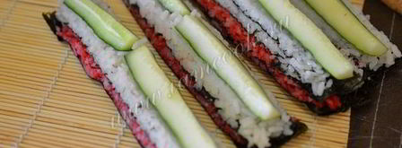 роллы сложная мозаика. Шаг 6