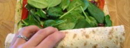 роллы в лаваше. Шаг 3