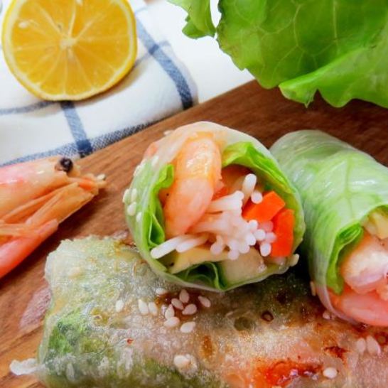 Рецепт спринга-роллов с креветками