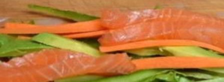 спринг-роллы с лососем. Шаг 6