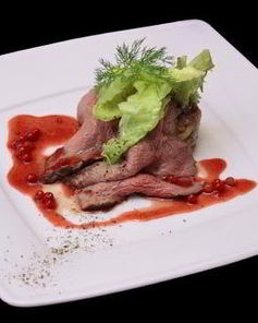 Страусштекс со спринг-роллами