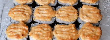 запеченные роллы с лососем. Шаг 16