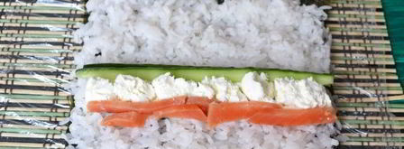 запеченные роллы с лососем. Шаг 8