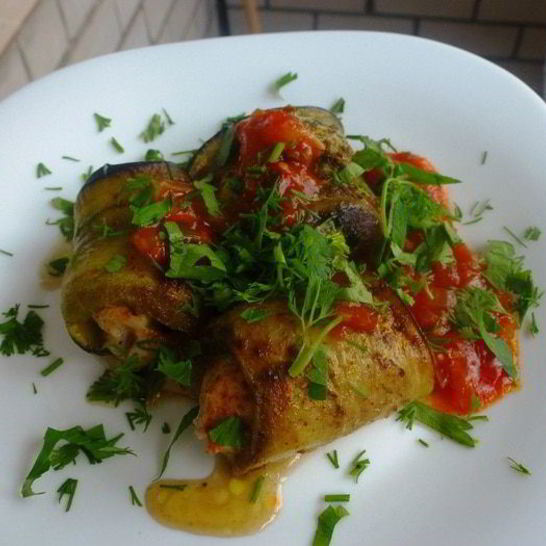 Рецепт баклажанных рулетов