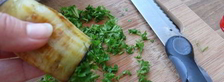 баклажановые рулетики с паштетом из нута. Шаг 5