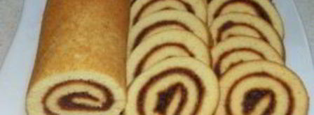 быстрый рулет на сгущенном молоке. Шаг 7