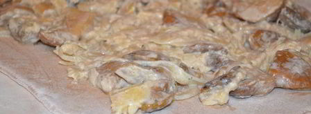 грибной рулет из картофельного теста. Шаг 10