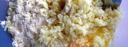 картофельный рулет с шампиньонами. Шаг 5