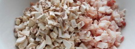 куриный рулет с грибами. Шаг 2