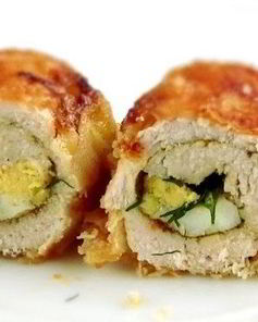 Куриные рулетики на сковороде