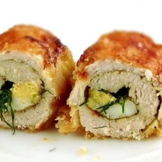 Рецепт куриных рулетиков на сковороде