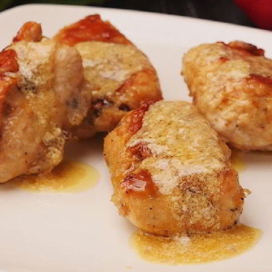 Рецепт куриных рулетиков с грибами