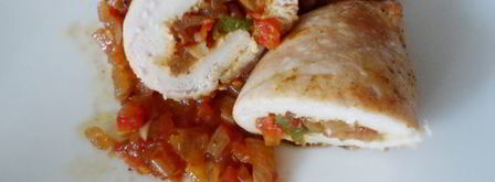 куриные рулетики с овощами. Шаг 8