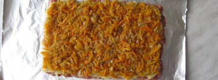 мясной рулет с овощами. Шаг 6