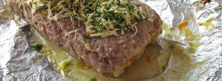 мясной рулет с овощами. Шаг 10