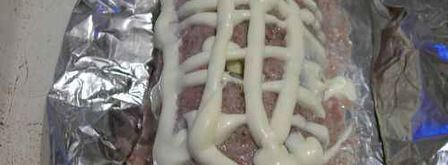 мясной рулет с сыром в фольге. Шаг 21