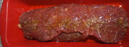 мясной рулет с яблоком. Шаг 4