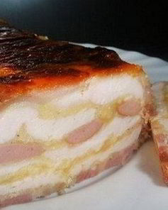 Мясной рулет в копченом беконе