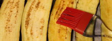 рулет из баклажанов и запеченного перца. Шаг 3