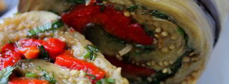 рулет из баклажанов и запеченного перца. Шаг 9