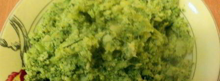 рулет из брокколи с семгой. Шаг 2