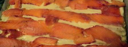 рулет из брокколи с семгой. Шаг 7