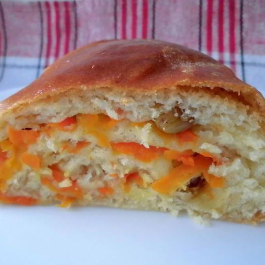 Рецепт рулета из дрожжевого теста с тыквой