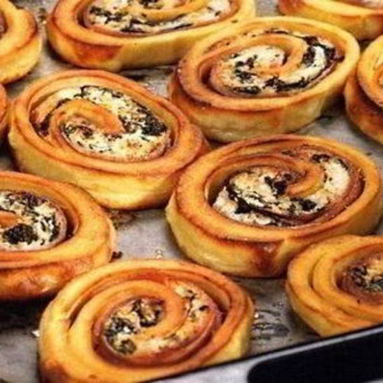 Рецепт рулета из картошки со шпинатом