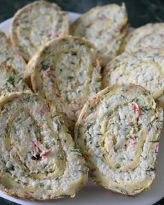 Рулет из крабовых палочек