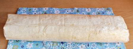 рулет из лаваша с печенью трески. Шаг 9